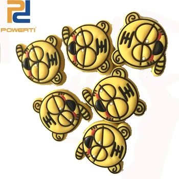 

POWERTI 10pcs/lot Cartoon Silicone Tennis Vibration Dampeners Animal Cute Tennis Racket Dampener