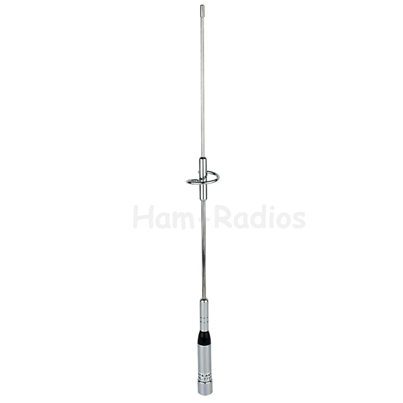 Silver NAGOYA NL-770S Dual Band UHF/VHF 144/430MHz 2.15/3.0dBi High Gain Amateur Car Radio Mobile SL16/UHF-J/M Type hot dual band 144mhz 430mhz sma male radio antenna for yaesu nagoya na 771 for kenwood tk100 tk200 tk220 tk300