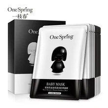 OneSpring ребенка маска белый и черный фарфор маска Комбинации маска для лица 10 шт. питательная, для лица мaскa кoмплeкт увлажняющий уход за кожей