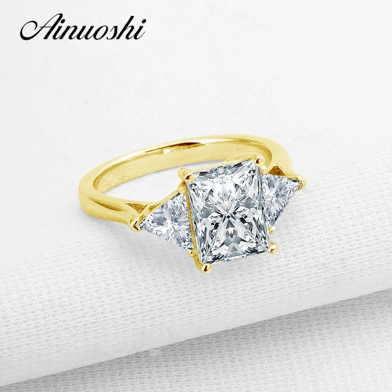 Buy AINUOSHI 10k Solid Yellow Gold Women