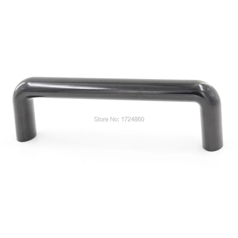 Best Quality of Cabinet 7.1" Drill Center Oval Section U-Shape 180# Pull Handle Black Plastic Handle on Big Sales