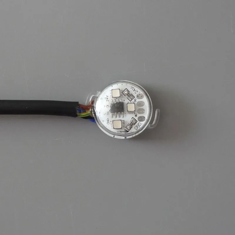 Ip67 Dc24v Ucs2903 Endereçável Full Color Clear Bola; 3d 35mm Diâmetro; 1.44 w; Dupla Face 3 Pcs 5050 Leds Cada Lado; 40 Pcs e string; 3 cor completa; 3d 35mm de diâmetro; 1.44