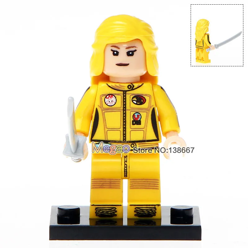 

Drop Shipping Building Blocks Single Sale KL075 Uma Thurman Kill Bill Vol.1 The Bride Bricks Kids Gifts Toys KL9011