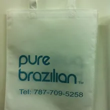 Белого цвета нетканые сумки индивидуальные личный логотип с Fedex