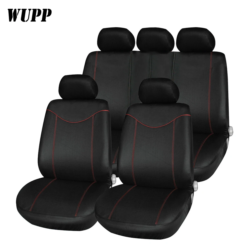 

WUPP New T21638 11pcs Car Seat Cover Full Set Automobile Seat Protection Cover Universal Car Low-back Seat Cover