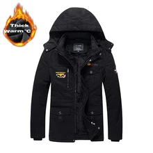 Men Long Parkas Cotton Winter Jackets Coats Zipper Men's Casual Fashion Slim Fit Jackets Coats Outwear Male warm coat