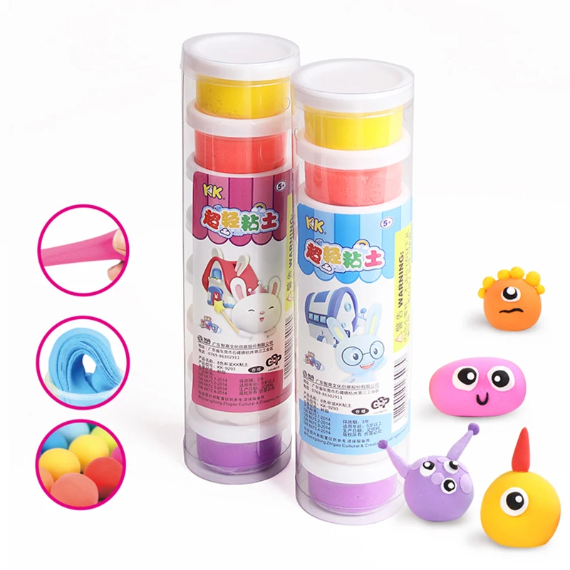 

kk soft air clay light plasticine chancery modeling polymer slime interesting crafts for children toys for children magic clay