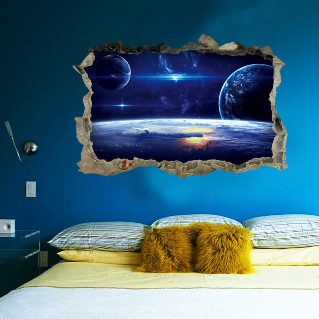 3D Star Universe serie Rotto wall stickers per bambini per bambini camere camera 3D Star Universe serie Rotto wall stickers per bambini per bambini camere camera