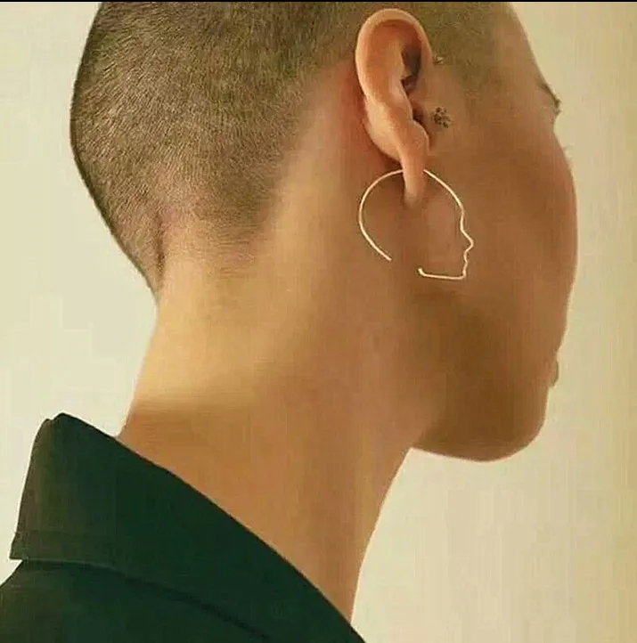 12 пара/лот модные ювелирные изделия Художественный темперамент ручной работы абстрактное лицо женские серьги