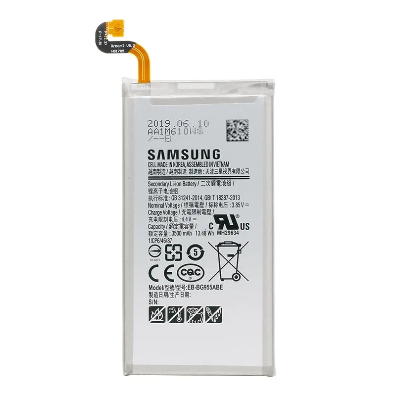 Оригинальный samsung Galaxy S8 плюс Батарея для G955 G955F G955A G955T G955S G955P 3500 мА/ч EB BG955ABE s8