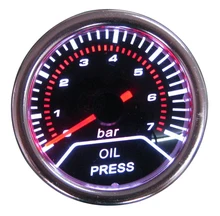 2″ 52mm Electrical Oil Pressure Car LED Gauge 0-7 Bar/Auto Gauge With Sensor