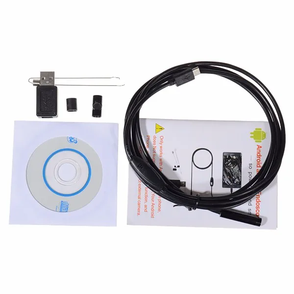 

NEW 7mm 6LED Lens 2 Meters Endoscope for Android Windows IP67 Waterproof USB Inspection Camera Vehicle Borescope