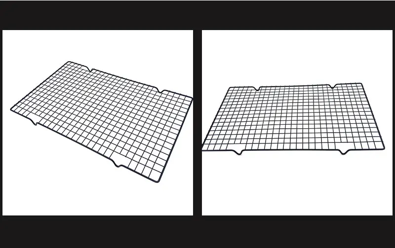 Антипригарная металлическая стойка для охлаждения торта, сетка для печенья, печенья, хлеба, кексов, сушильная подставка, кулер, держатель, кухонные инструменты для выпечки 25*40 см