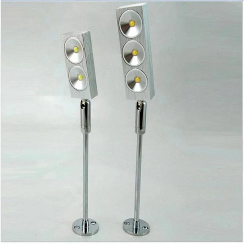 

Free shipping 2pcs/lot 85-245Vac input LED cabinet spot lamp ,ceiling lamp for showcase ,jewelry spot light adjustable angle