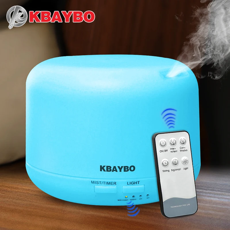 Remote Control 300ML Ultrasonic Air Aroma Humidifier With 7 Color Lights Electric Aromatherapy Essential Oil Aroma
