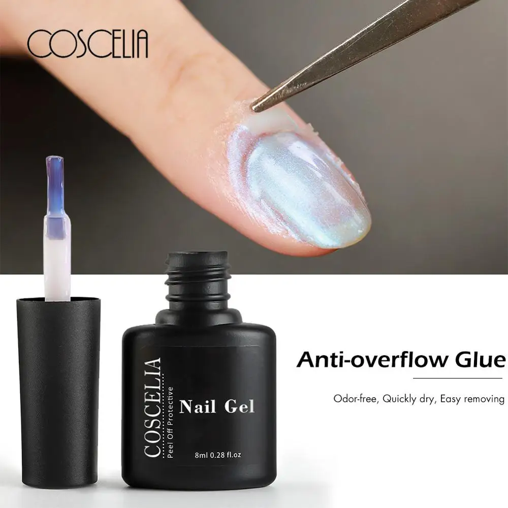 

Peel Off Tape From Nail Polish Protection Finger Skin Cream White Latex Protected Glue Easy Clean Tape Cream Nail Polish