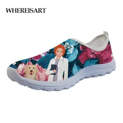 WHEREISART/брендовая дизайнерская Летняя женская обувь на плоской подошве с цветочным принтом, женские кроссовки без шнуровки, женские удобные