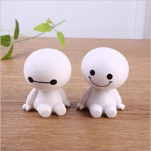 CDCOTN автомобильный орнамент, мультипликационный пластиковый робот Baymax, качающаяся голова, автомобильные аксессуары для интерьера, большие куклы героев, игрушки в подарок