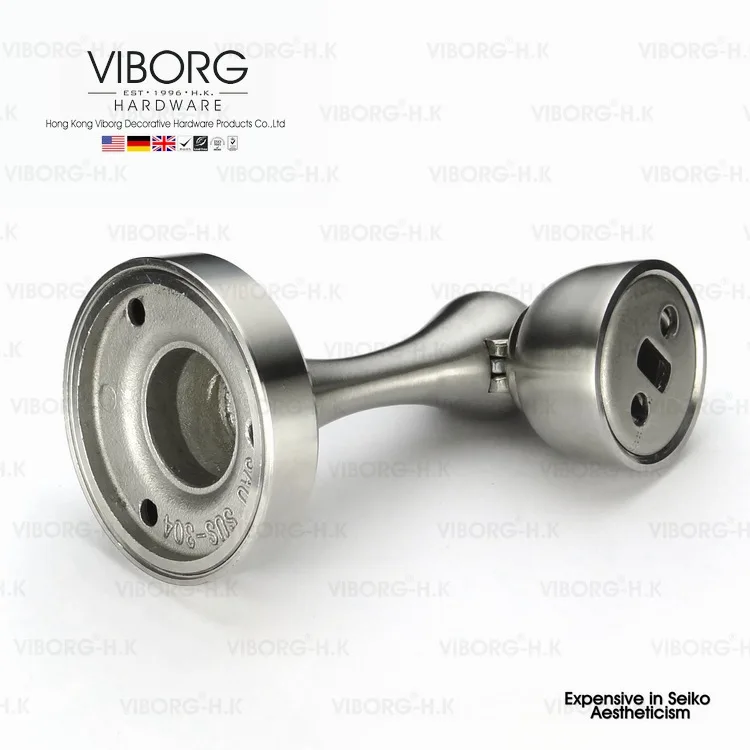 VIBORG Deluxe Solid 304 Stainless Steel Casting Powerful Floor mounted Wall mounted Magnetic Door Stopper Stops Doorstop,RS-33