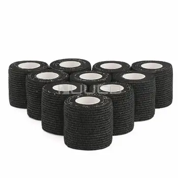 

10 PCS/LOT Self Adhesive Tape/Camouflage Tape/Security protection waterproof self adhesive elastic bandage for Gun/Telescope etc