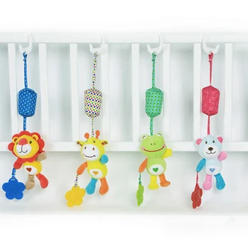 

Animal Frog Bed Wind Chimes Rattles Crib 2019 New Cartoon Cute Baby Toys Infant Mobile Plush Newborn Toy Bed Hanging Bell Toys