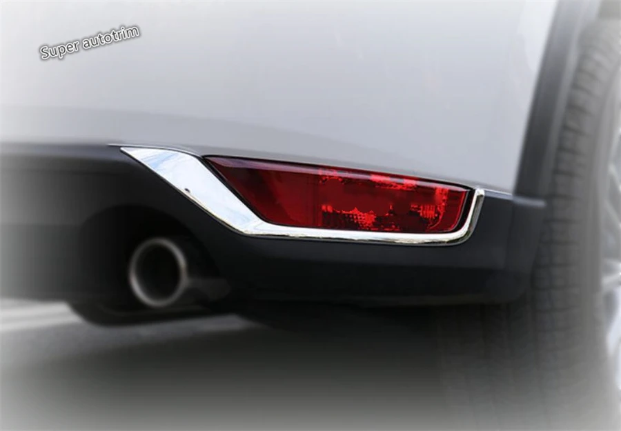 

Lapetus Accessories Exterior ABS Rear Fog Lights Lamp Eyelid Eyebrow Cover Trim 2 Pcs Fit For Mazda CX-5 CX5 2017 2018 2019