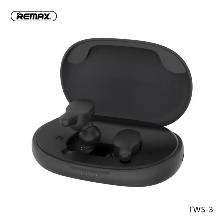 Remax TWS 3 беспроводная гарнитура Bluetooth наушники близнецы с зарядным боксом 2000 мАч