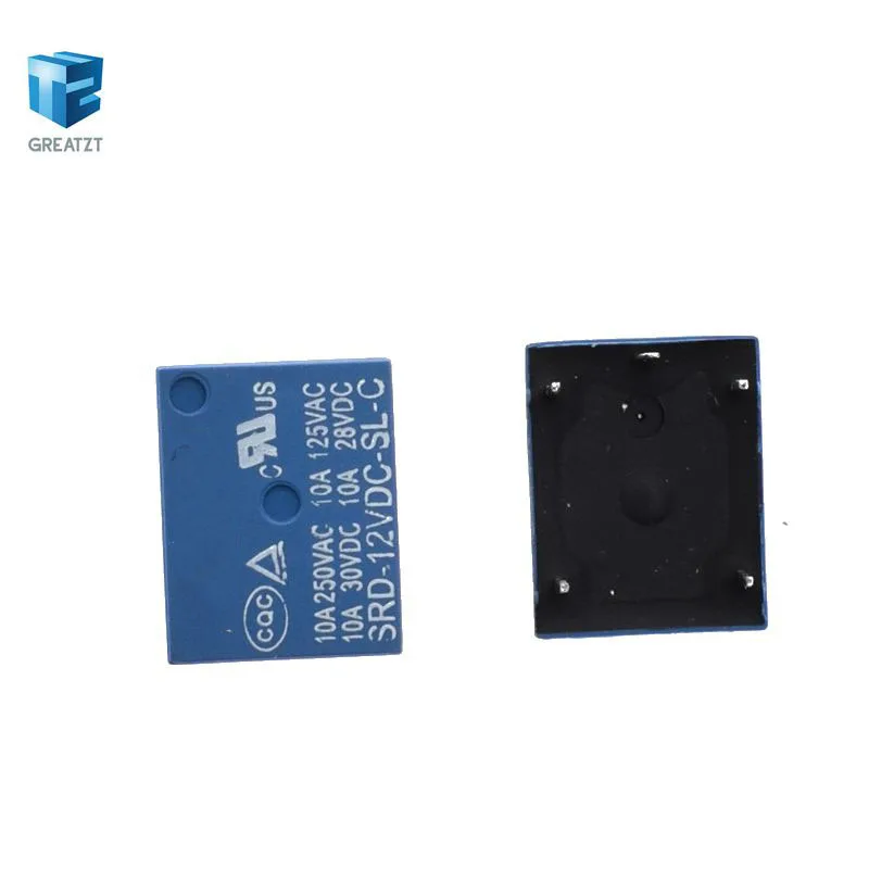 10 шт./лот реле питания SONGLE 5pin 1 5 24 в пост. Тока Тип печатной платы: SRD 03 05 06 09 12 48VDC SL C|dc