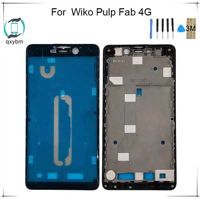 5 дюймов средняя рамка для Wiko Pulp Fab 4G передняя мобильного телефона Корпус пластина