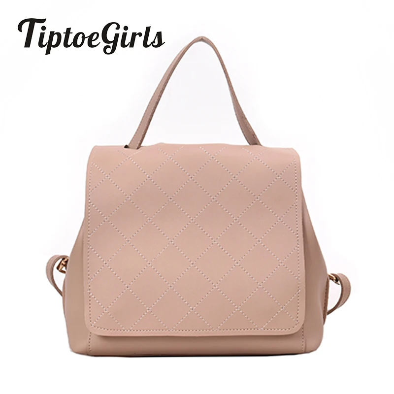 

Lingge Pattern Ladies Backpack New Fashion High Quality Casual Wild Travel Bag