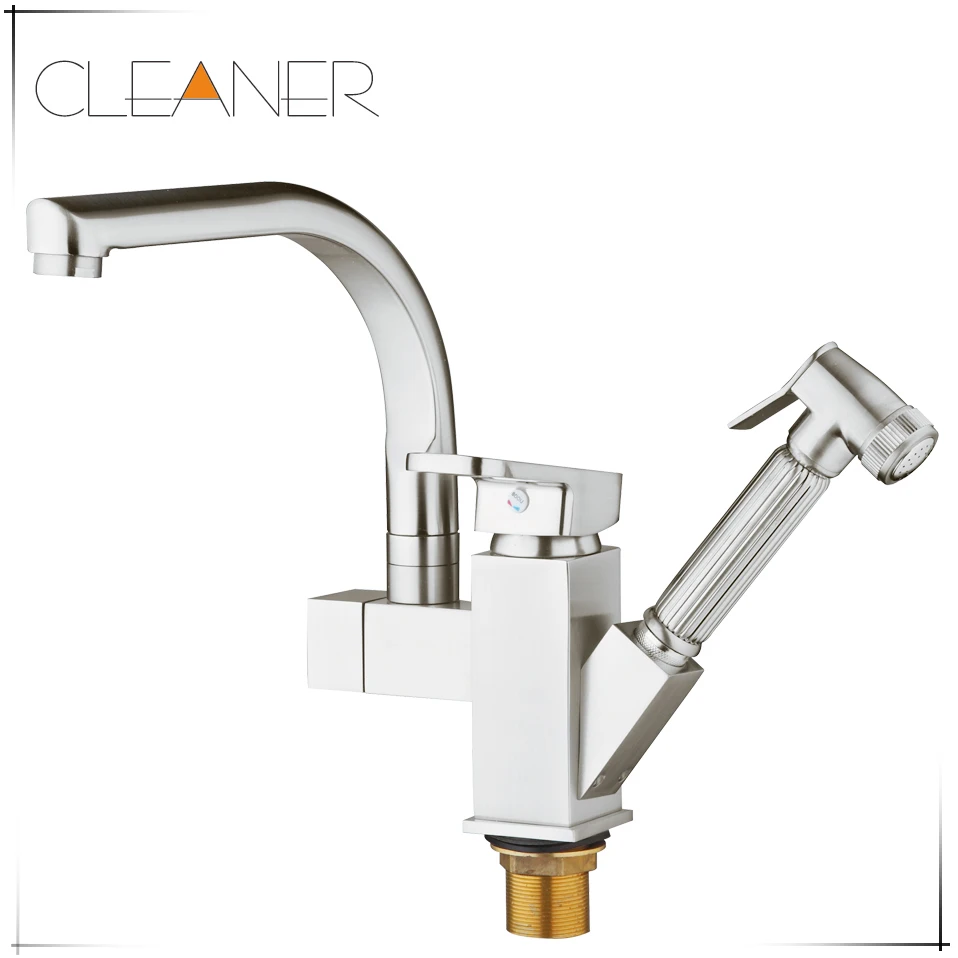 

Nice Nickle Brushed Kitchen Faucet Pull Out Single Hander Single Hole Mixer Tap 92348