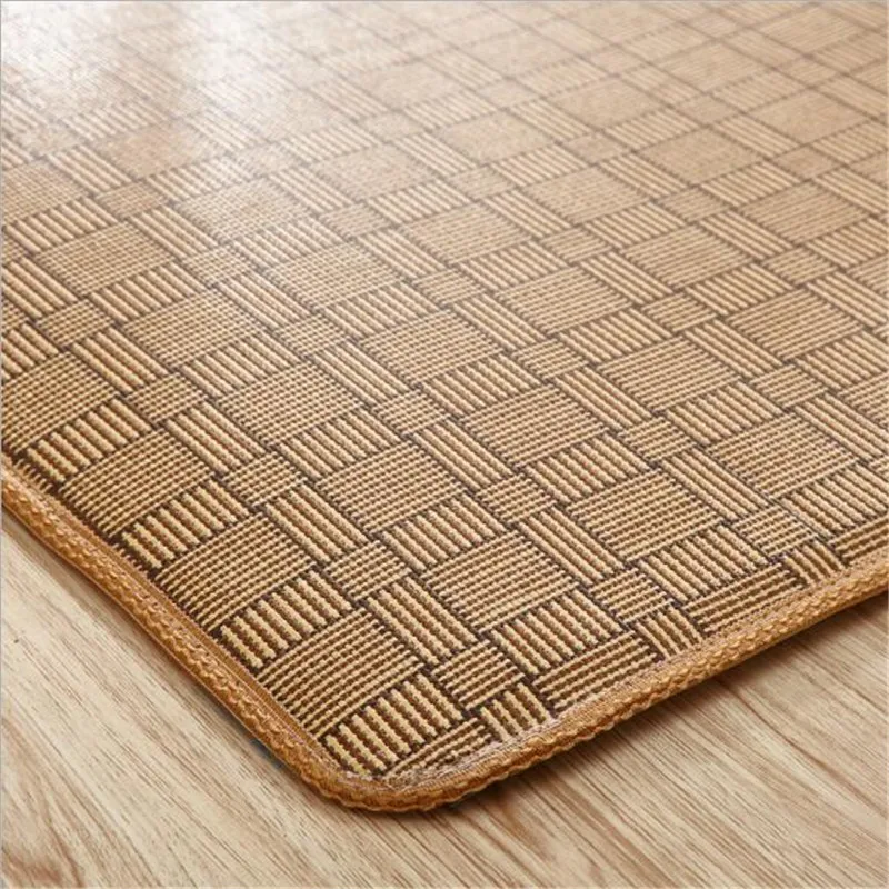 Weave Straw Mat Rattan Bamboo Non Slip Rugs Wooden Floor Weave Straw Mat Rattan Bamboo Non Slip Rugs Wooden Floor Protect Carpet Summer Sleeping Area Rug Baby Creeping In From Home Garden On