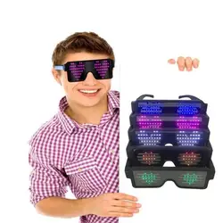 Новый светодио дный свет Солнцезащитные очки оттенков мигающий и мерцающий светящиеся очки вечерние игрушка в стиле рейв