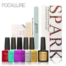 FOCALLURE Spark ногтей гель для ногтей Маникюр УФ лак набор& комплект Top Coat Польский Комплект ногти инструменты для DIY Применение