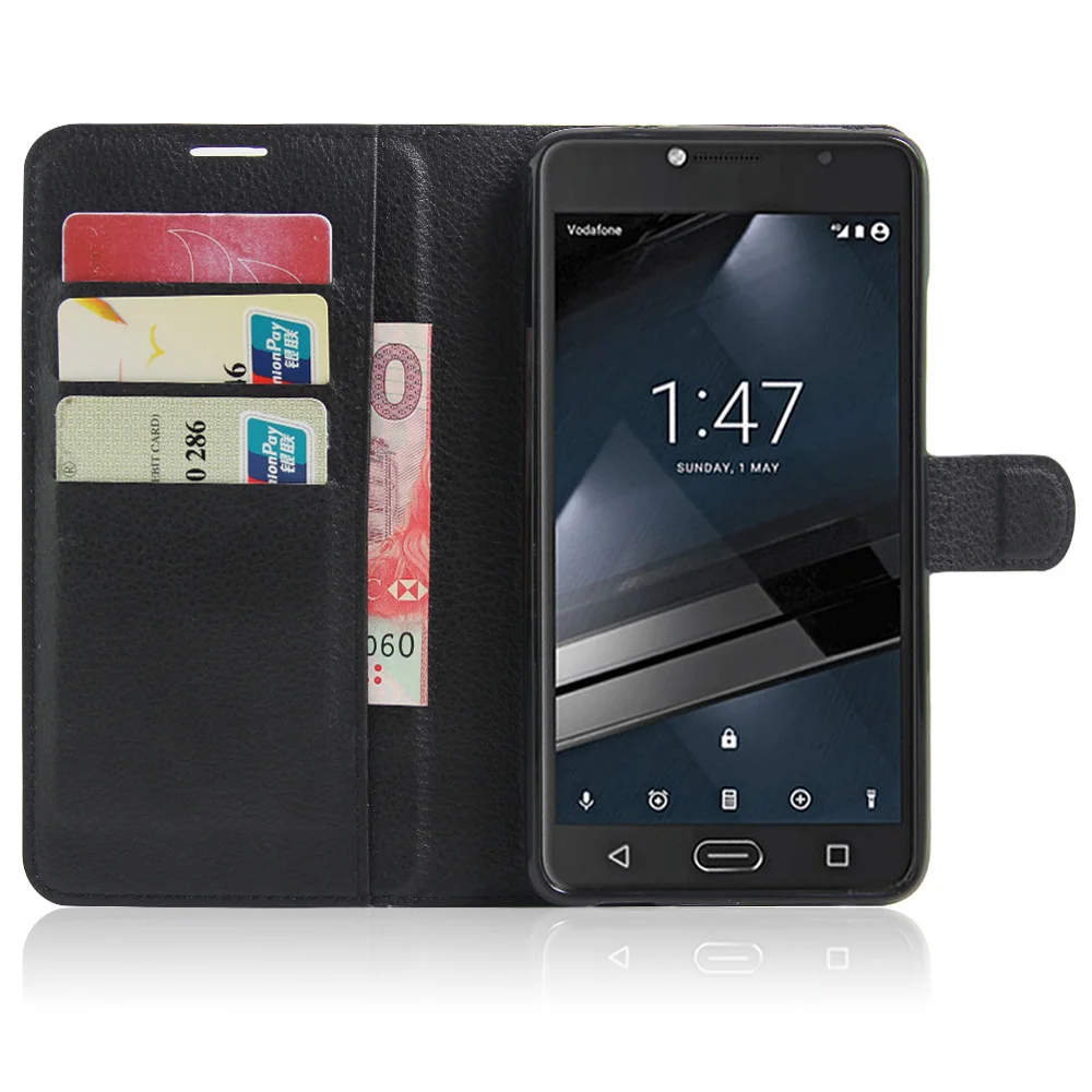

CYBORIS for Vodafone Smart Ultra 7 Case Leather Phone Case for Vodafone Smart Ultra 7 Flip Cover Stand Wallet Bag Card Slot