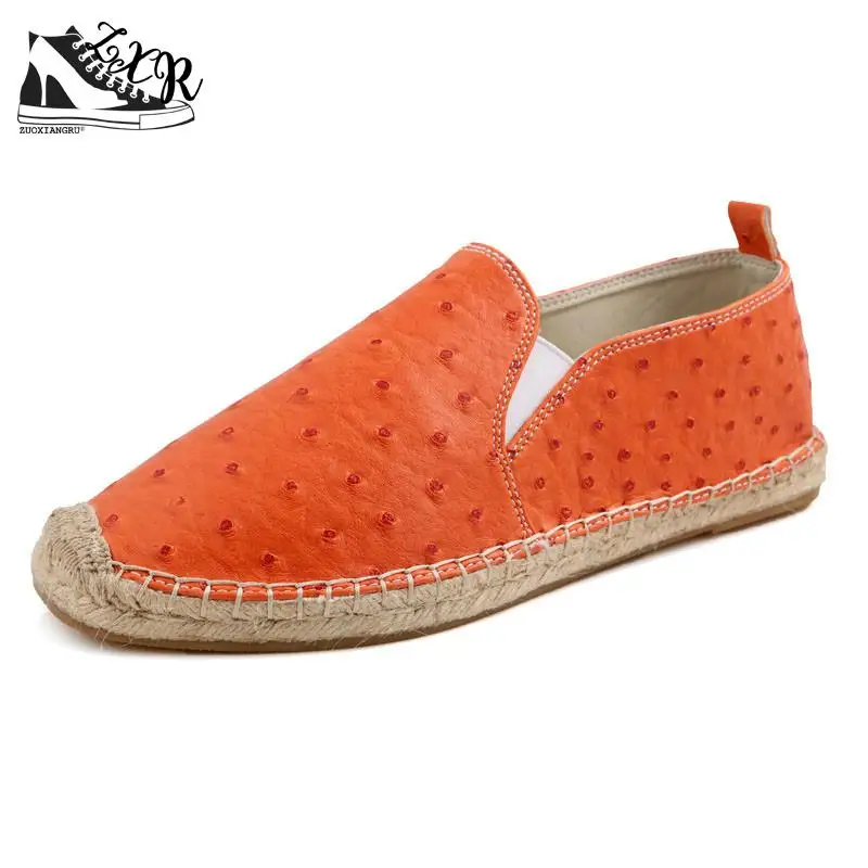 Zuoxiangru Lover Shoes Loafers Flats Men Sneakers Platform Round Toe Slip On Flat Outdoor Breathable Straw | Обувь