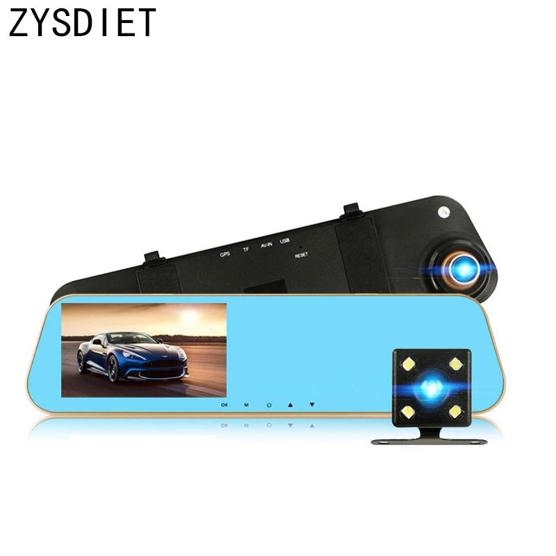 

4.3"Car DVR Camera Color Rearview Display Monitor Full HD 1080p Car Video Recorder Camcorder + Reversing Backup Rear View Camera