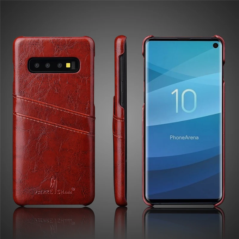 Ультратонкий кожаный чехол в стиле ретро для Samsung Galaxy S8 S6 S7 edge S9 S10 S20 S21 Plus Note 5 8 9 10 20