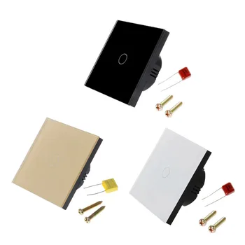 

1 Gang EU Standard Smart Wall Light Touch Switch 170-240V Waterproof Glass Panel