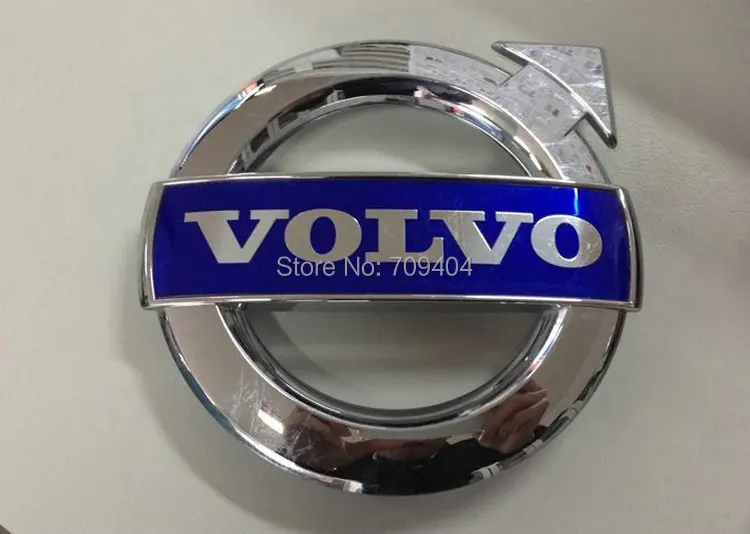 Emblema Tronco Posteriore Per Volvo | Logo 3D In ABS Per C70 C30 S60 XC90 XC60 - Argento