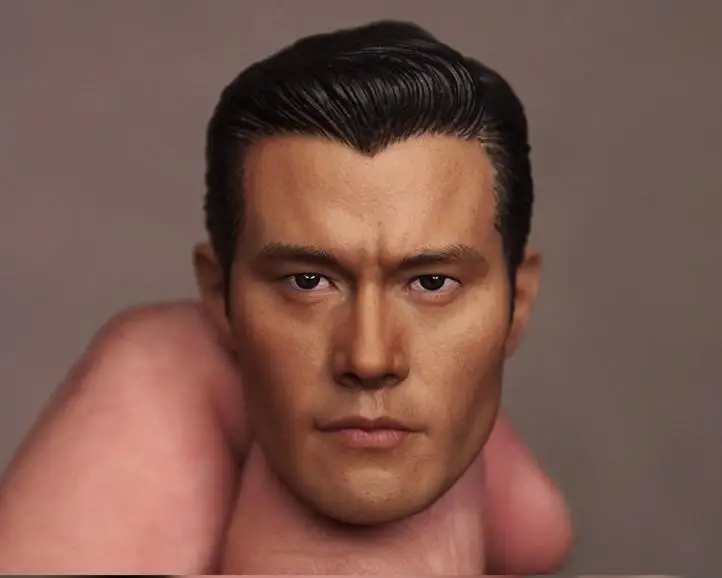 

Custom 1/6 Scale Lee Byung-hun T1000 Head Sculpt For Hot Toys Figure Body for 12" Action Figure doll Toys soldier model