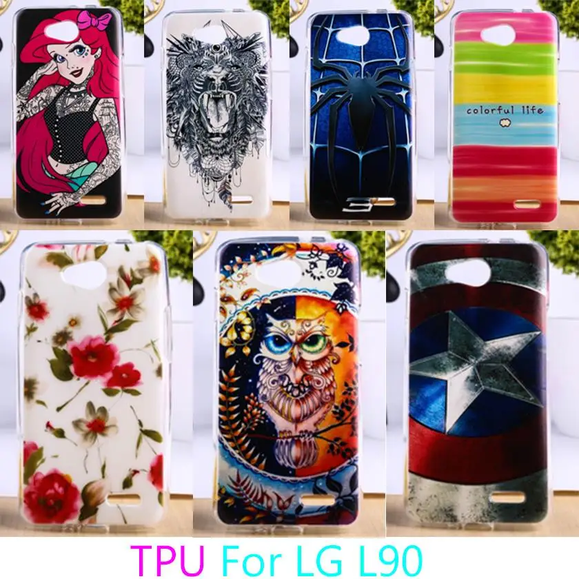 

TAOYUNXI Soft Cases For LG Optimus L90 Single Sim D405 Series III L90 Cases Back Cover Anti-knock Shells Hood Sheaths Bags