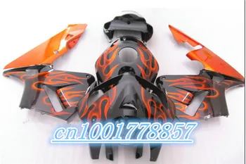 

Fairing kit for CBR600RR F5 05 06 CBR 600RR 2005 2006 CBR600 Orange flames black Fairings set.Toiletry kits