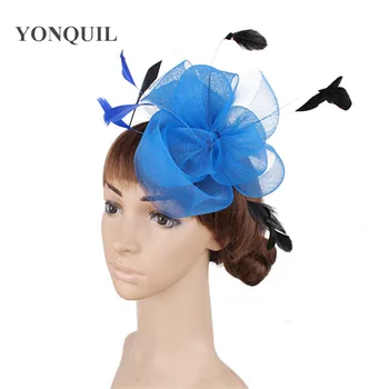 

Gorgeous lady fascinator hat headwear with headband women girls elegant party show hair accessoriesr occasion headdress TMYQ054
