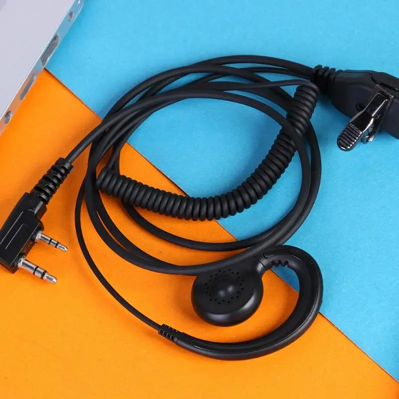 K тип поворотный наушник с микрофоном PTT для Kenwood Baofeng портативное радио наушники с микрофоном