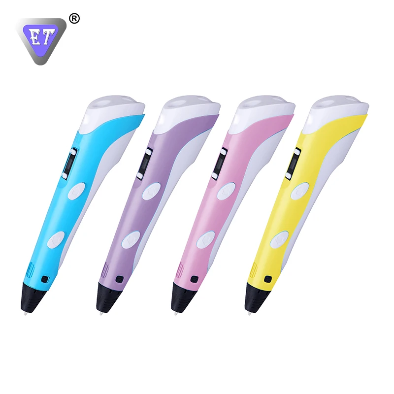 

ET 3D Pen 3 d Printing Printer Painting drawing Pens Model PLA ABS 1.75mm Filament Materials for Kids Students 2nd Generation