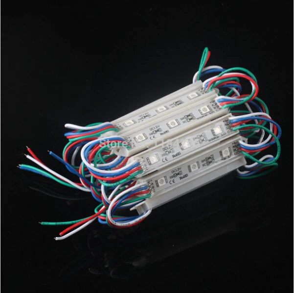 

5050 SMD 3LED Modules Waterproof IP65 DC 12V Light White Green Red Blue Warm-White Sign Led Back lights For Channel Letters