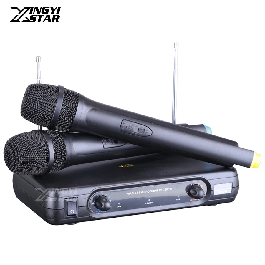 Professional Handheld Dynamic Mic VHF Wireless Microphone System For