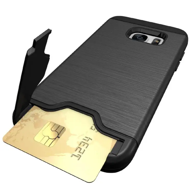 Креативный держатель для карт samsung Galaxy S7 край задняя крышка ПК + ТПУ повышенной