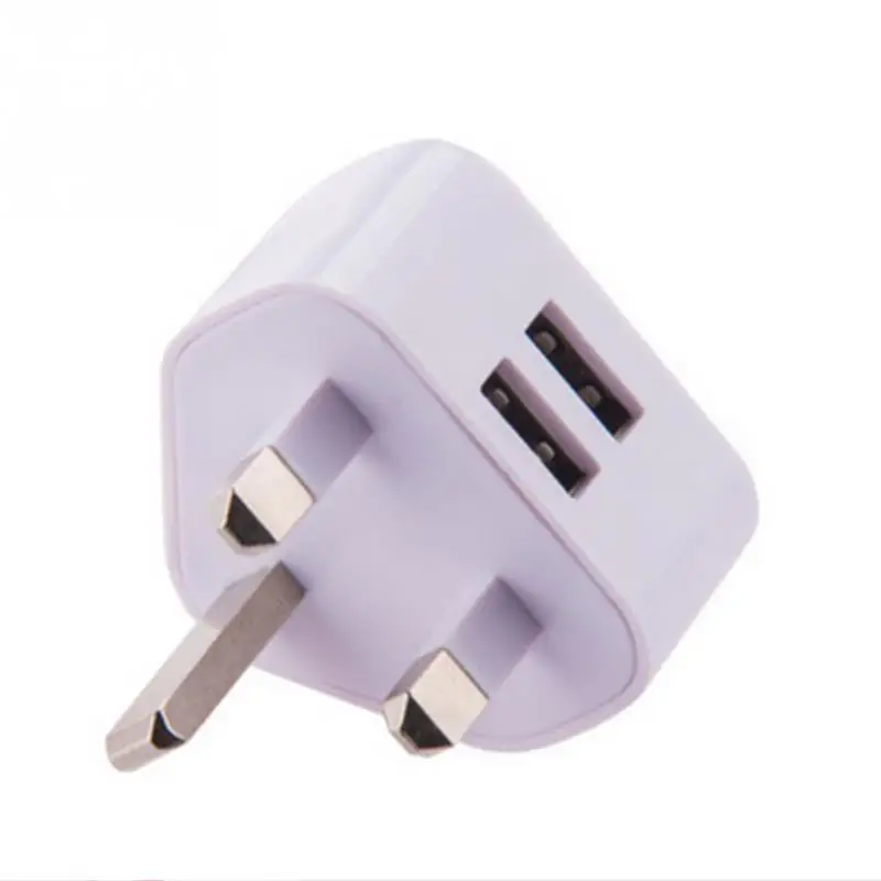 2018 phone charger Portable Dual Port USB Power Adapter 5V 2.1A UK Plug